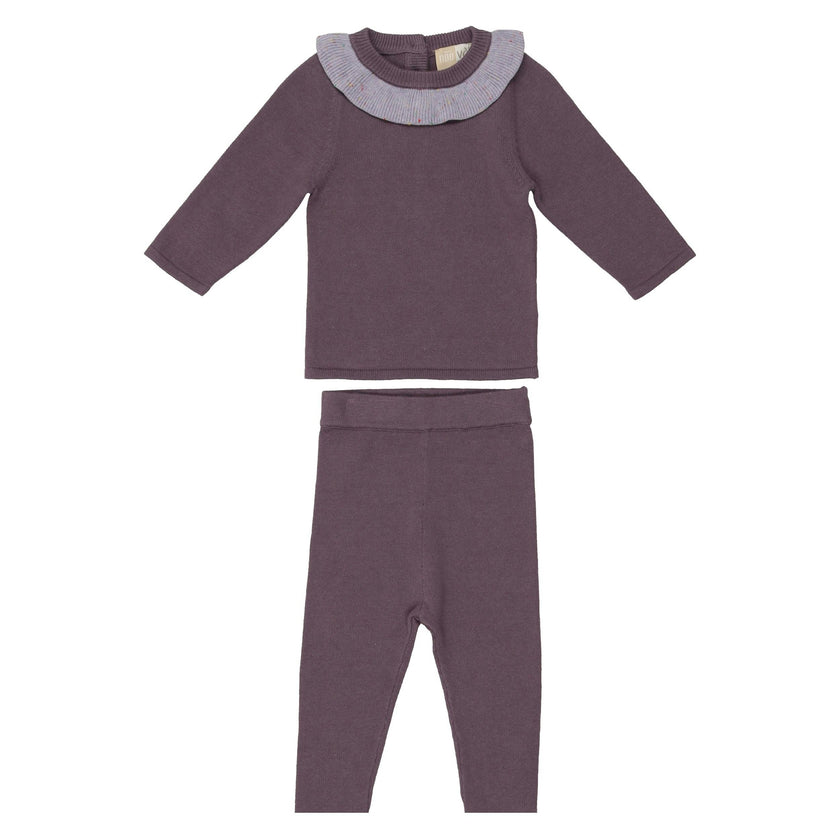 Flecked Collar 2Pc Set
