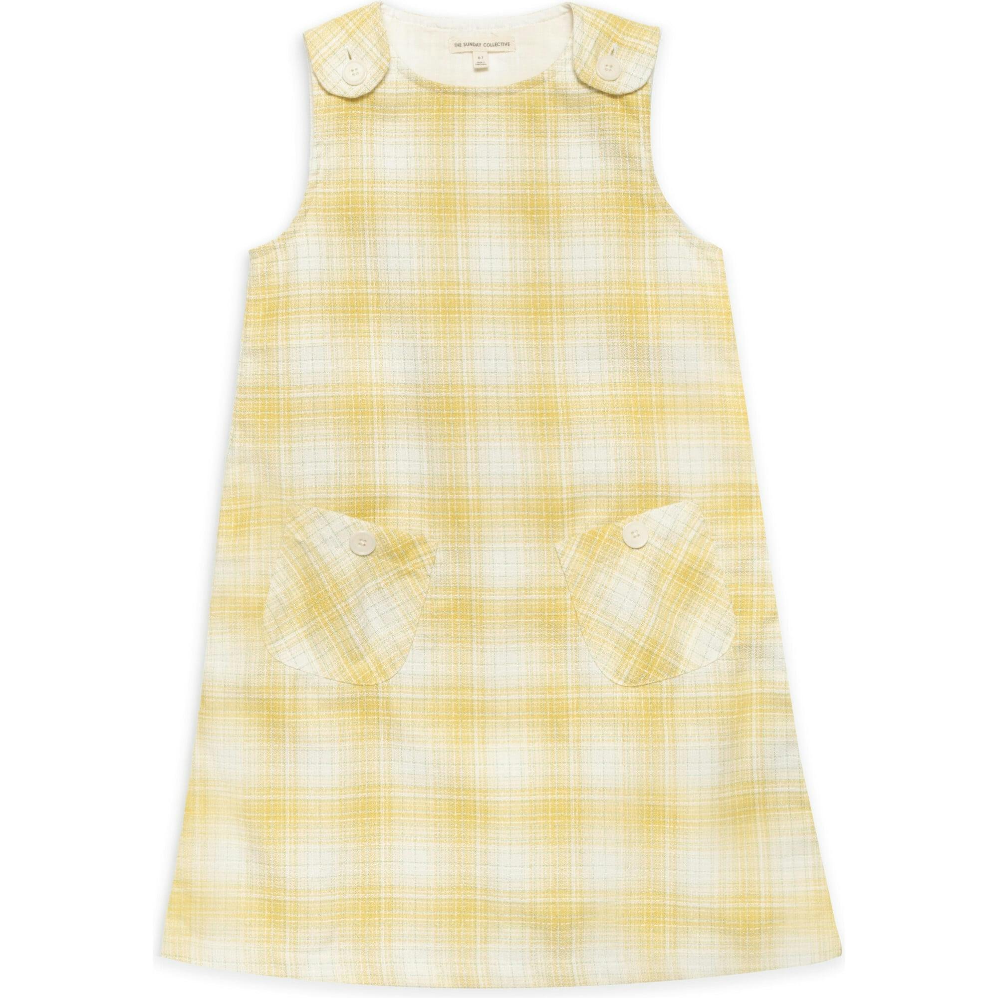 Jumper Dress in Daisy Plaid