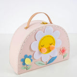 Flower Embroidery Suitcase