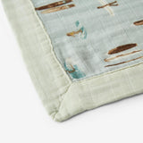 Vintage Surf Mini Lovey Two-Layer Muslin Security Blanket