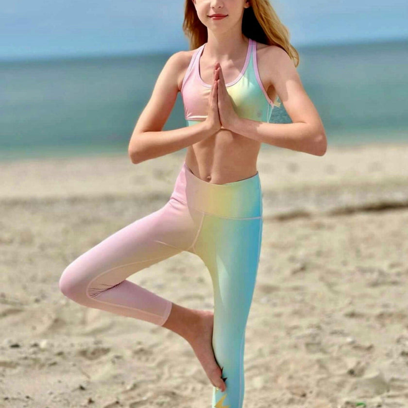 Fenna Pastel Activewear Capri Leggings