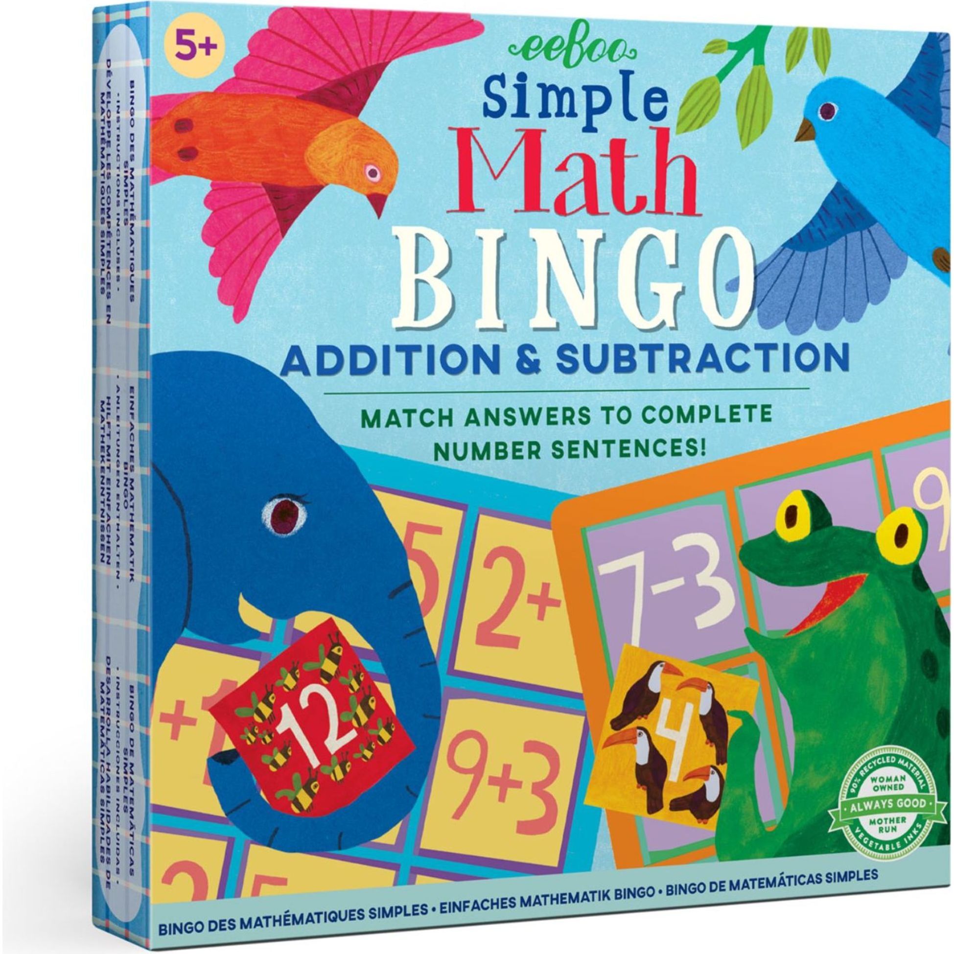 : Simple Math Bingo Game