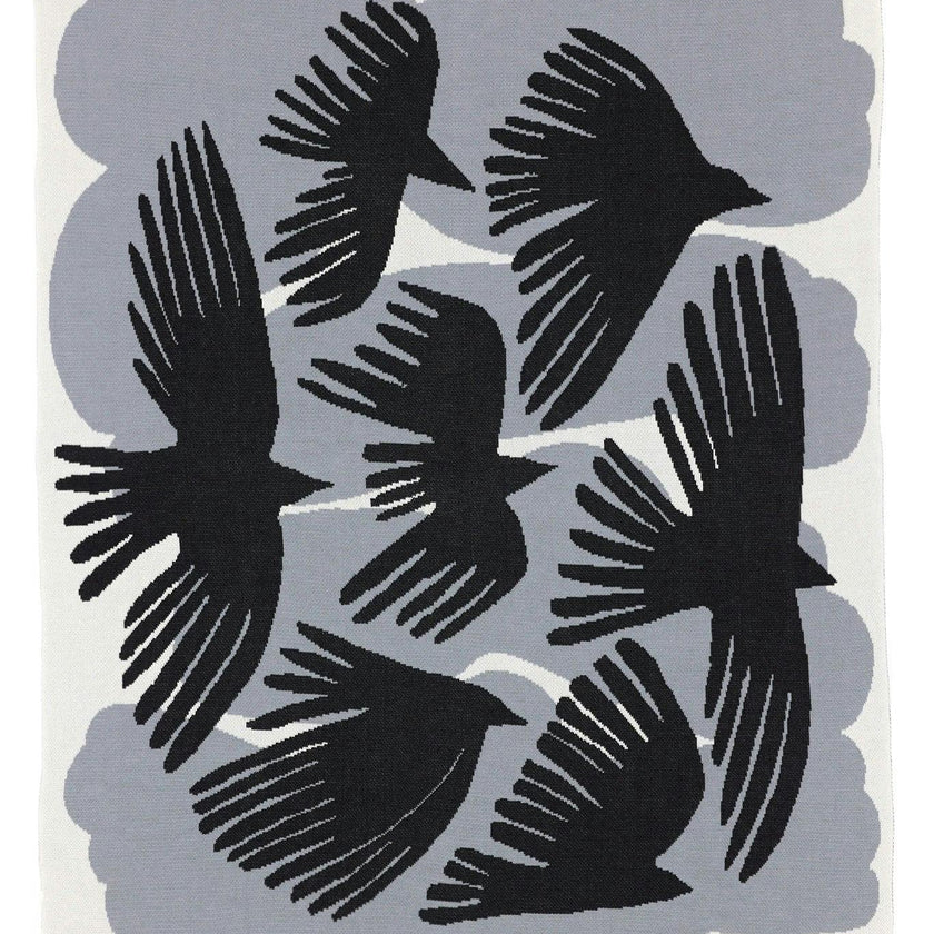 Crows Knit Blanket
