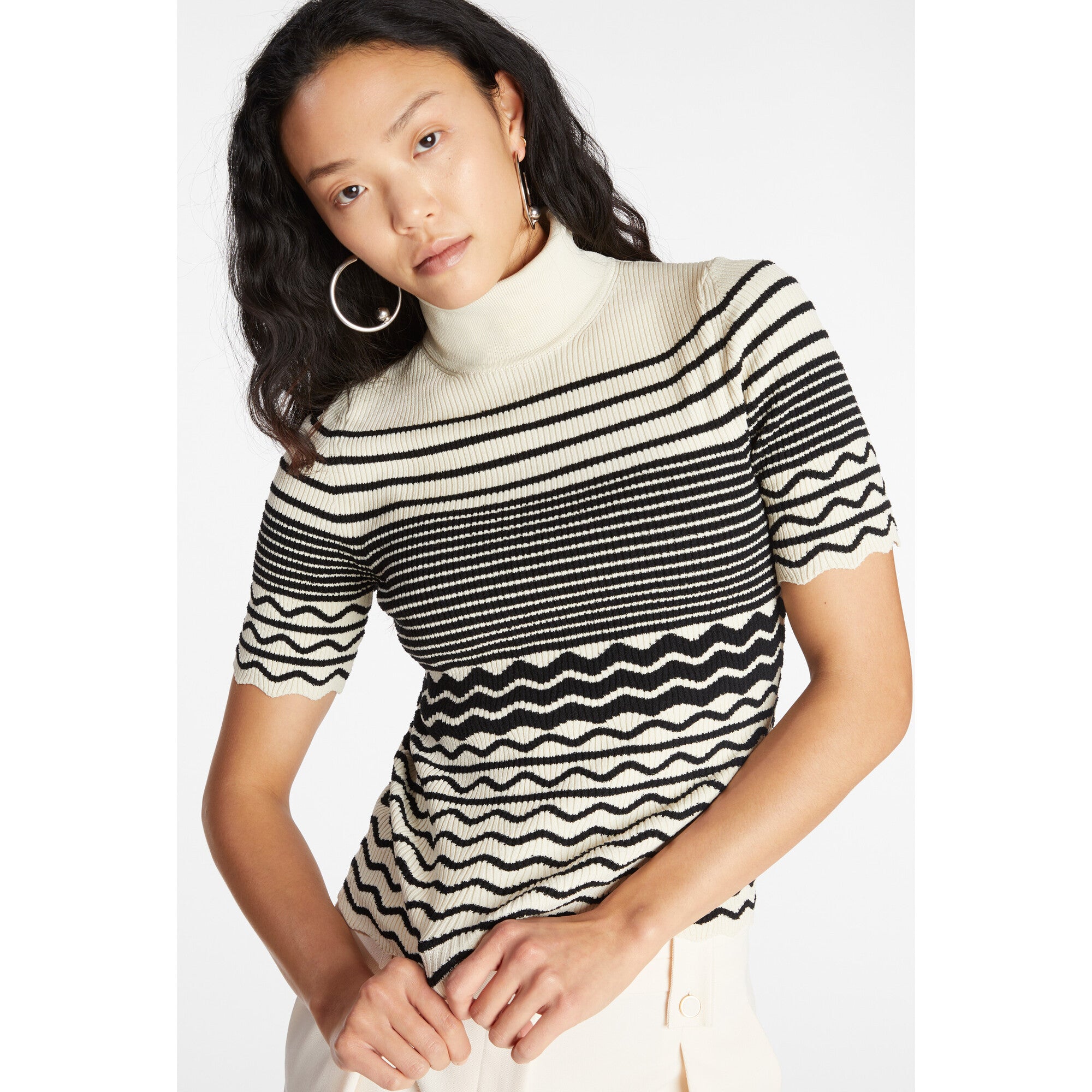 Women's Cara Knit Top, Cream