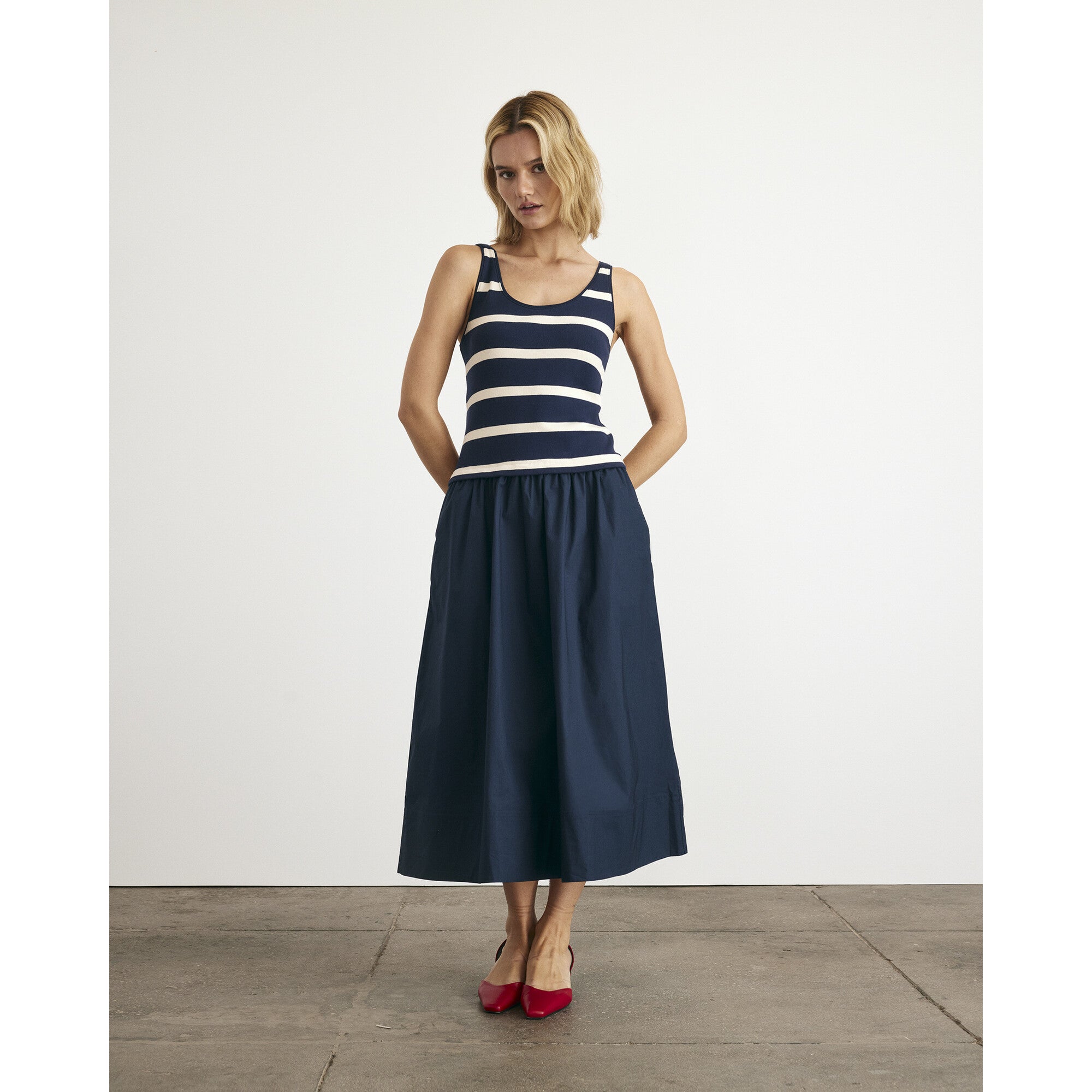 Amber Dress, Navy