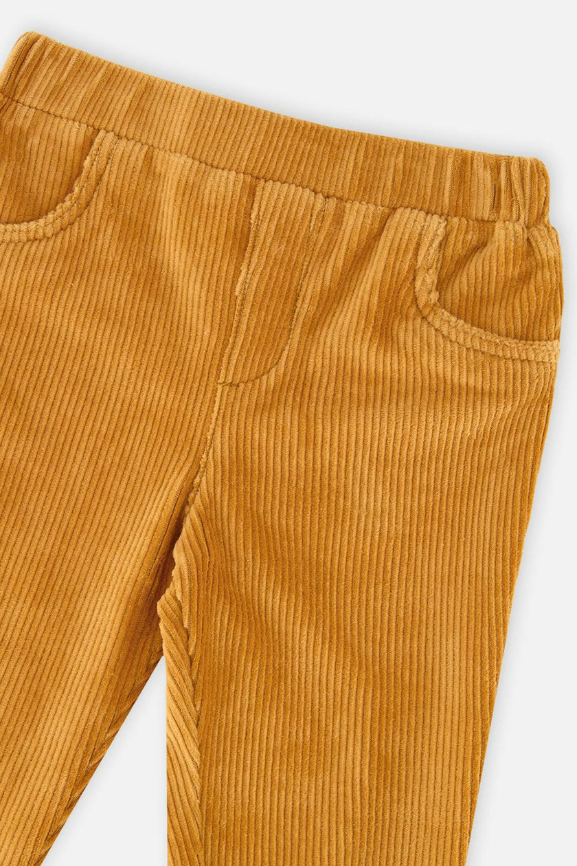 Baby Stretch Velour Treggings Yellow
