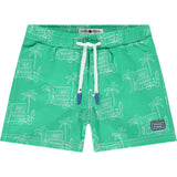 Surf Shop Graphic Swim Shorts
