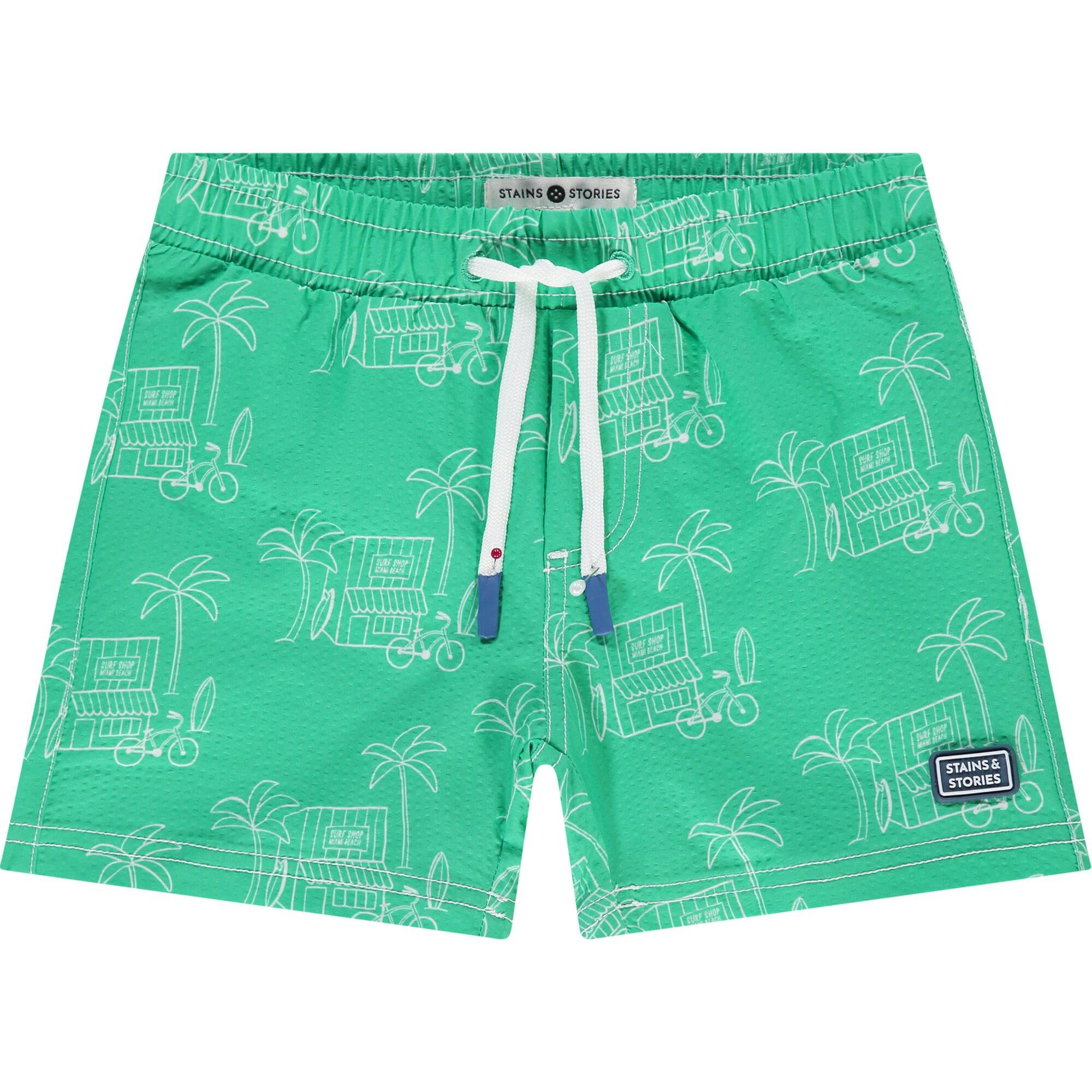 Surf Shop Graphic Swim Shorts