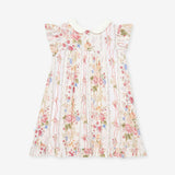 Janey Collared Smocked Ruffled Dress