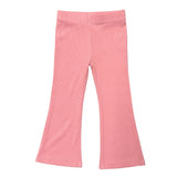 Girls Flare Pants in Rose Elegance