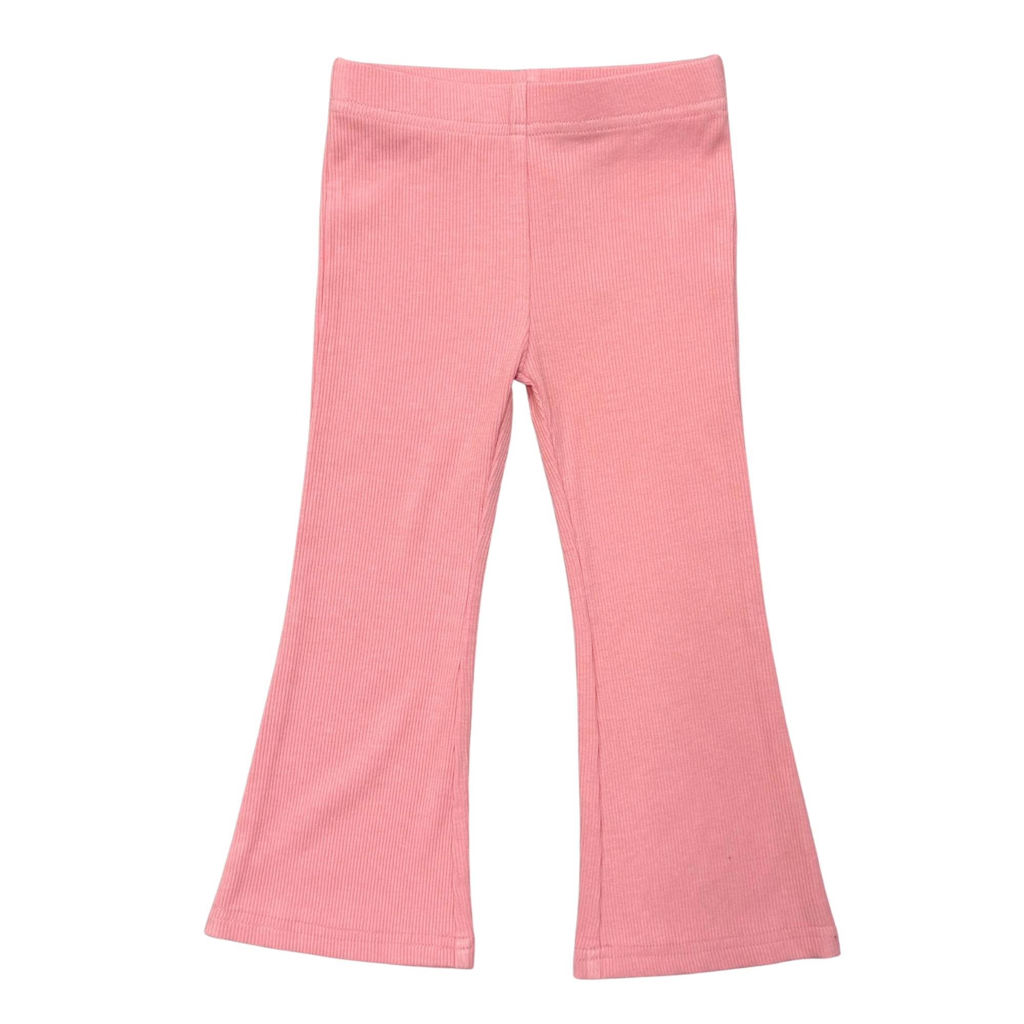 Girls Flare Pants in Rose Elegance