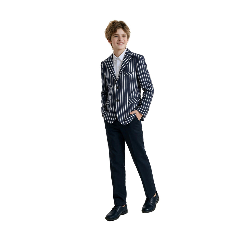 Navy Arthur Striped Tailored Suit