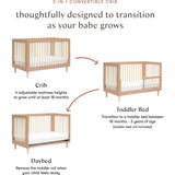 Lolly 3-in-1 Convertible Crib w/ Toddler Bed Conversion