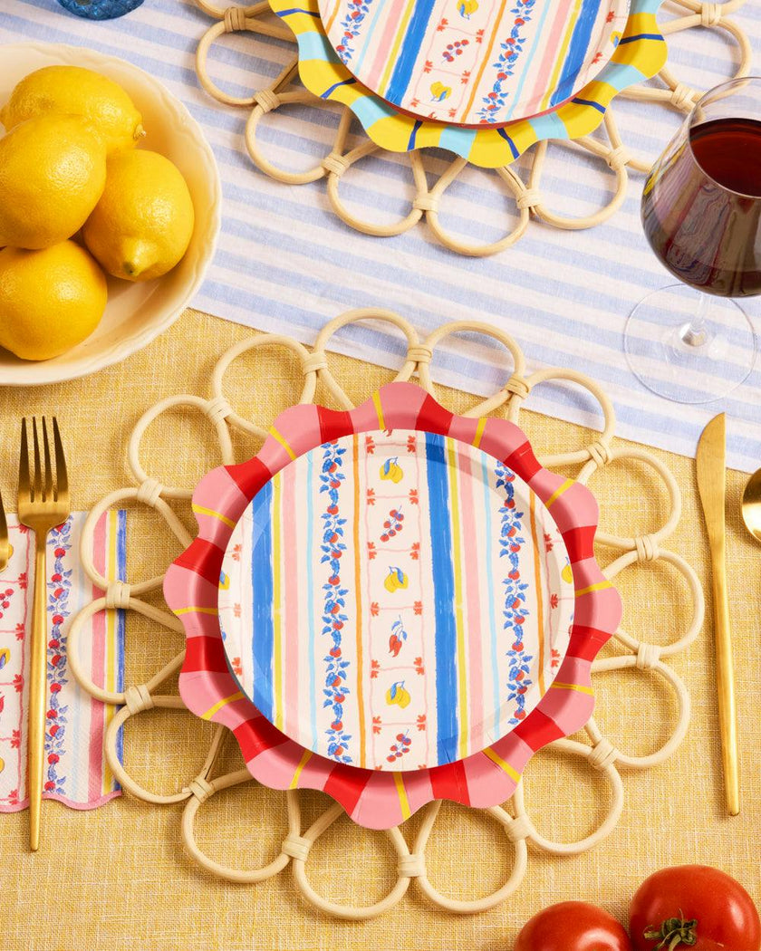 Italian Capri Plates - 32 paper plates