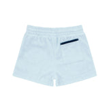 boys light blue french terry short