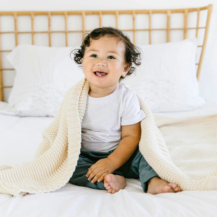 Chunky Knit Throw Blanket