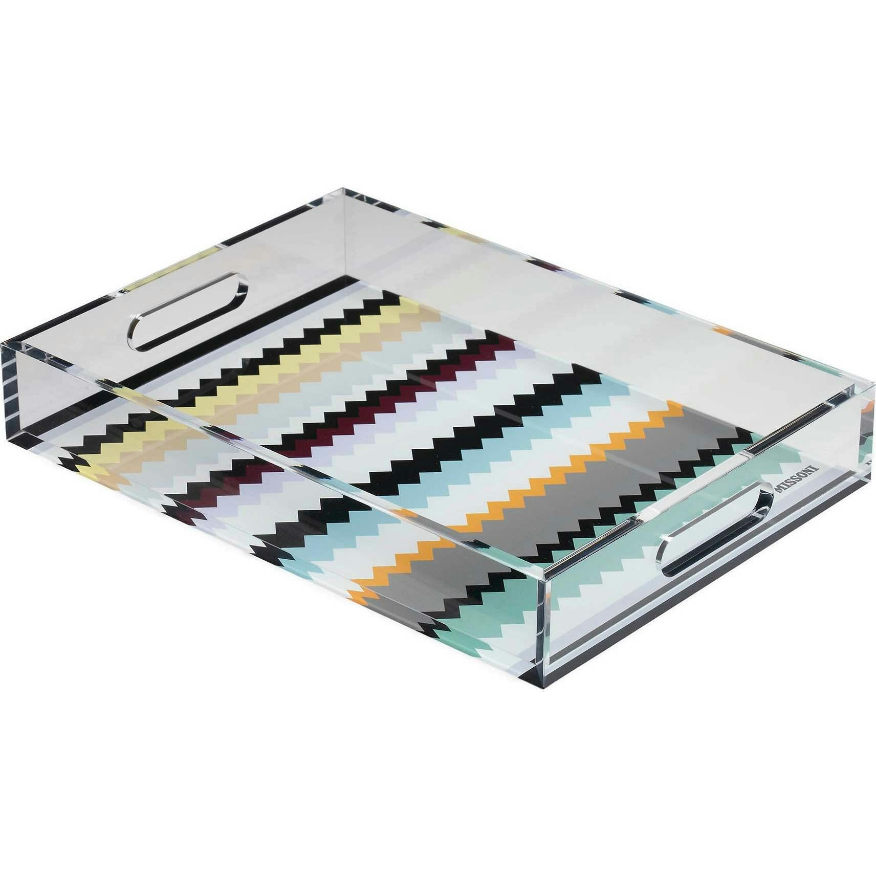 Tray Curt Vassoio Multicolor Medium Tray 9.8 X 13.8 In