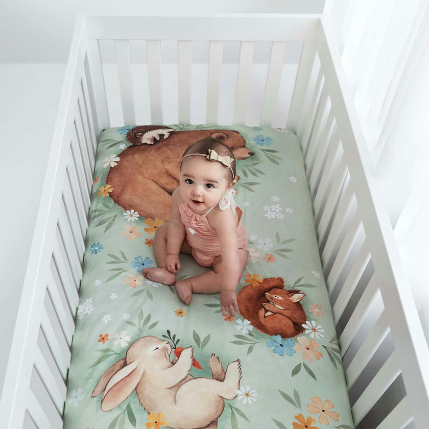 Enchanted Meadow Standard Crib Sheet