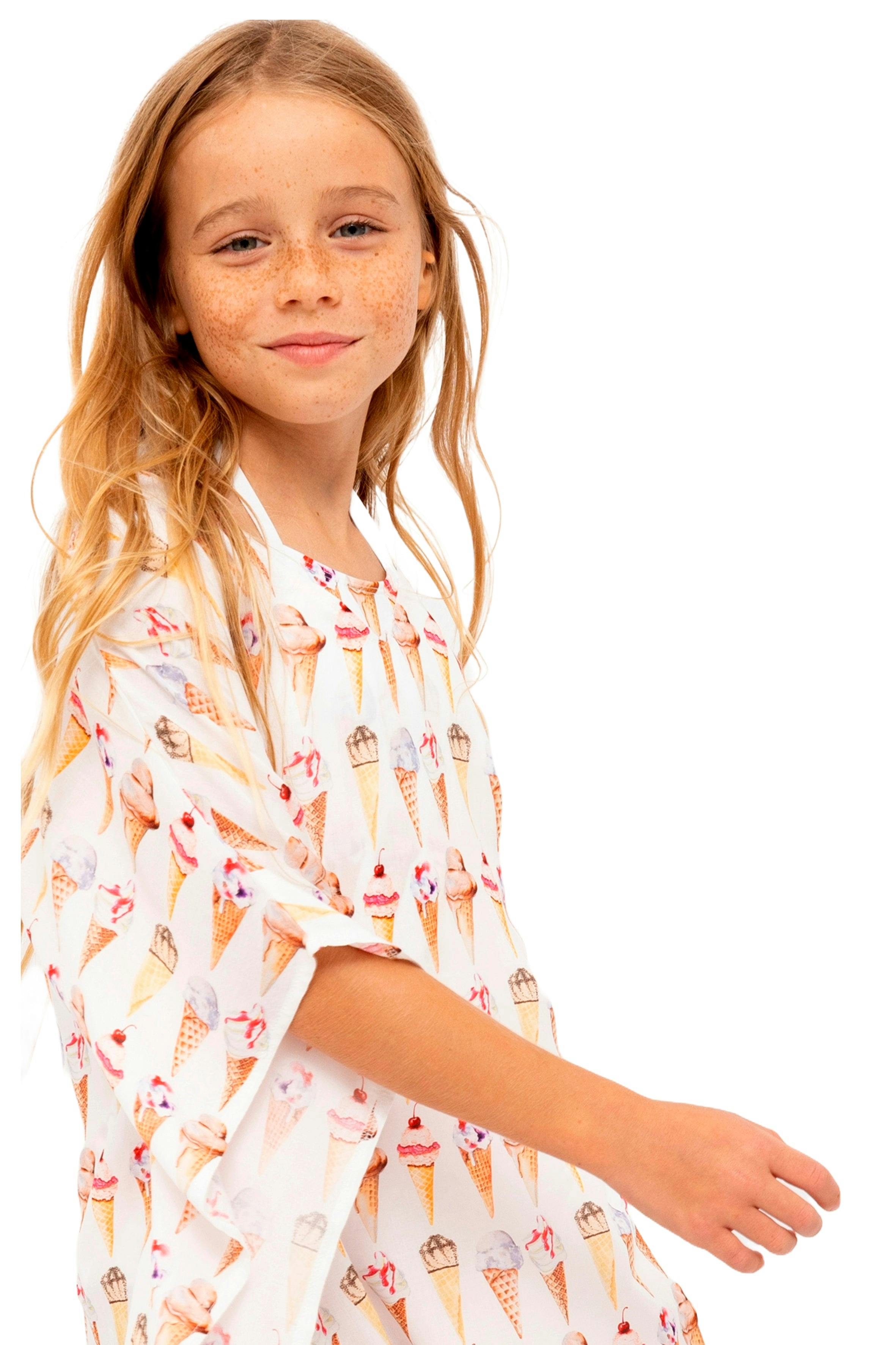 Print Cover-Up Poncho