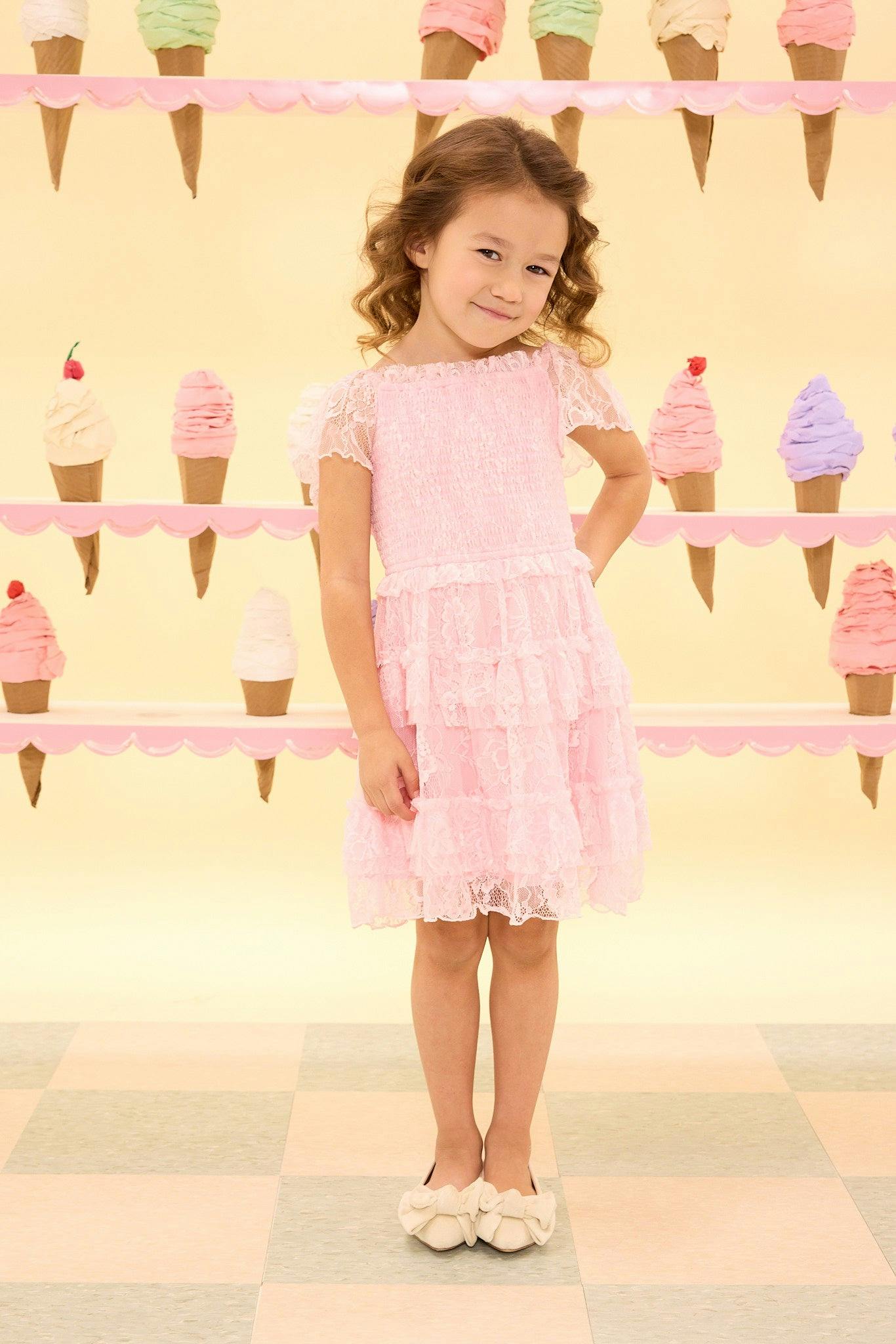 Mini Addy Dress in Light Pink