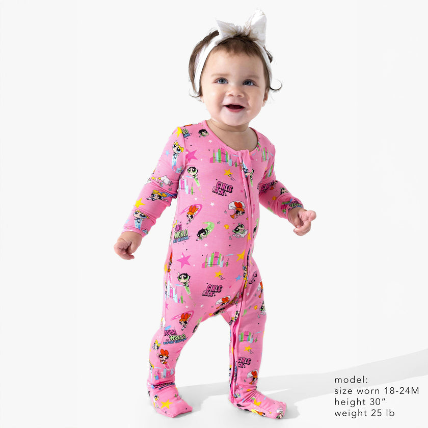 Powerpuff Girls Saving Bedtime Bamboo Convertible Footie