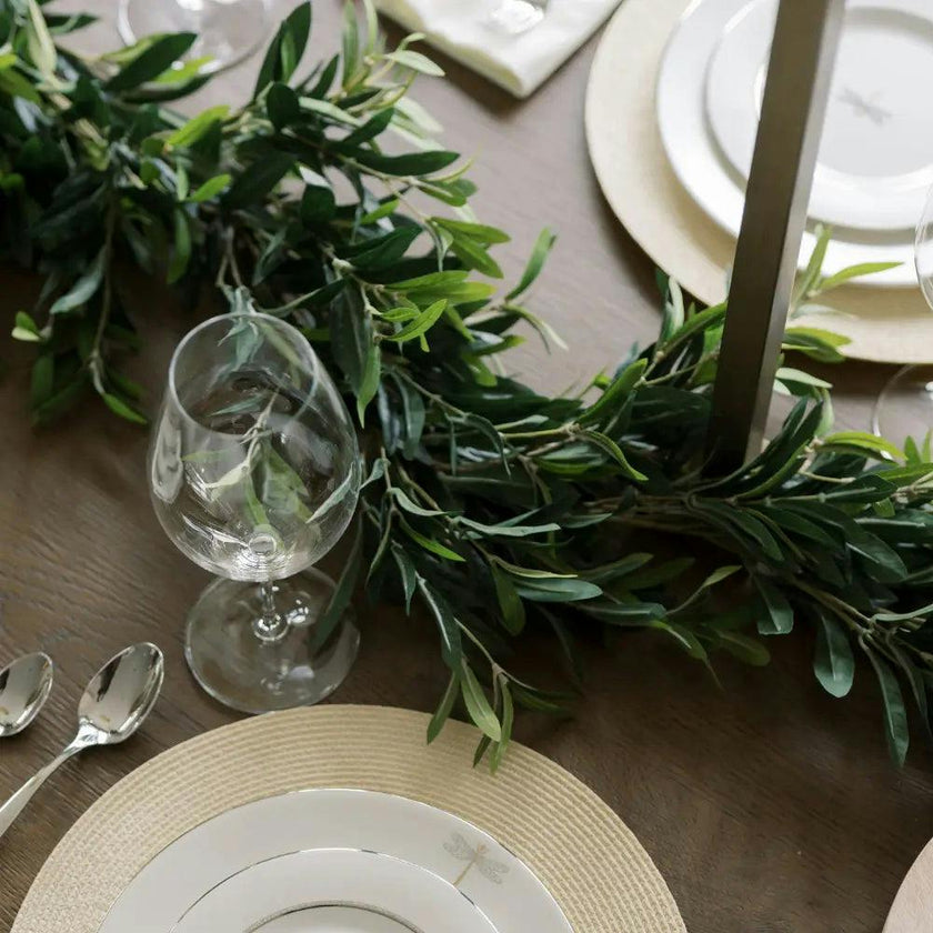 9' Artificial Olive Leaf Garland