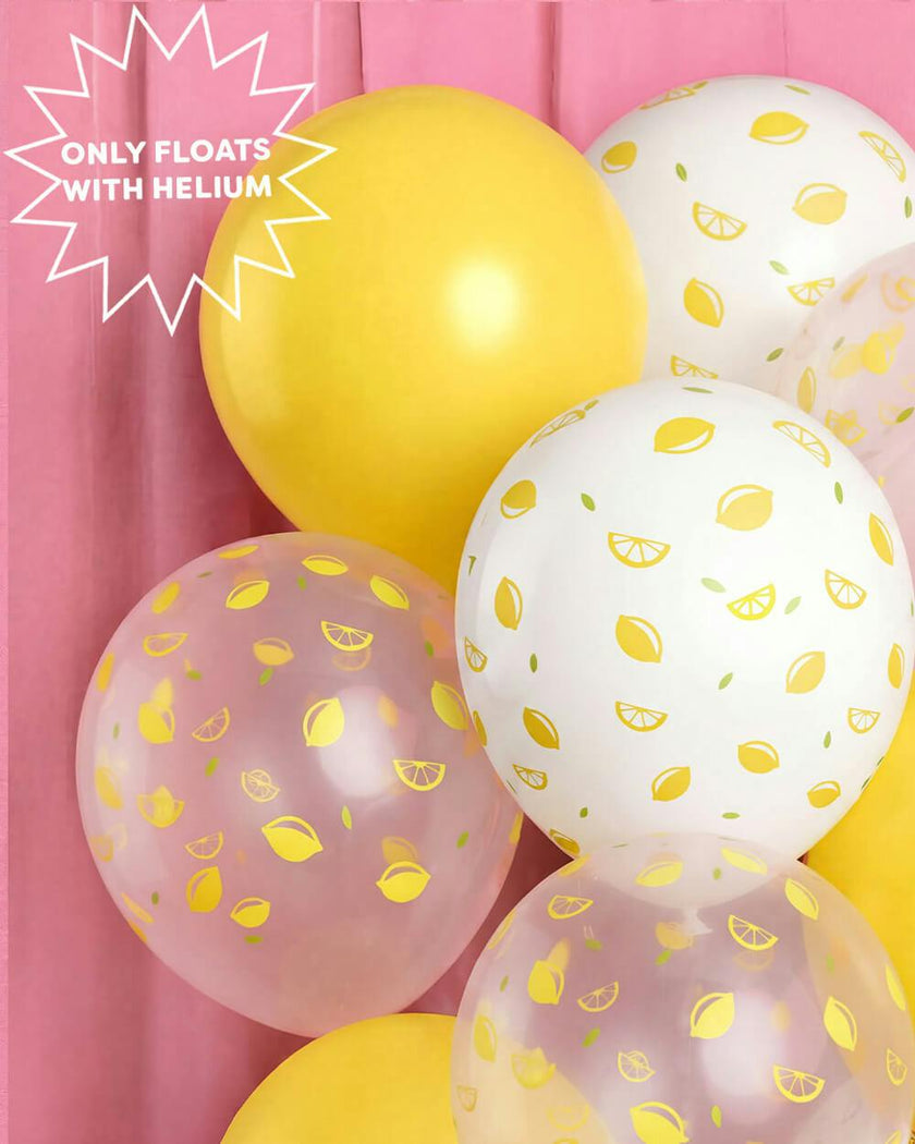 Lemon Balloons - 24 latex balloons