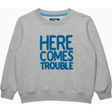 Here Comes Trouble Sweatshirt in Grey Marl