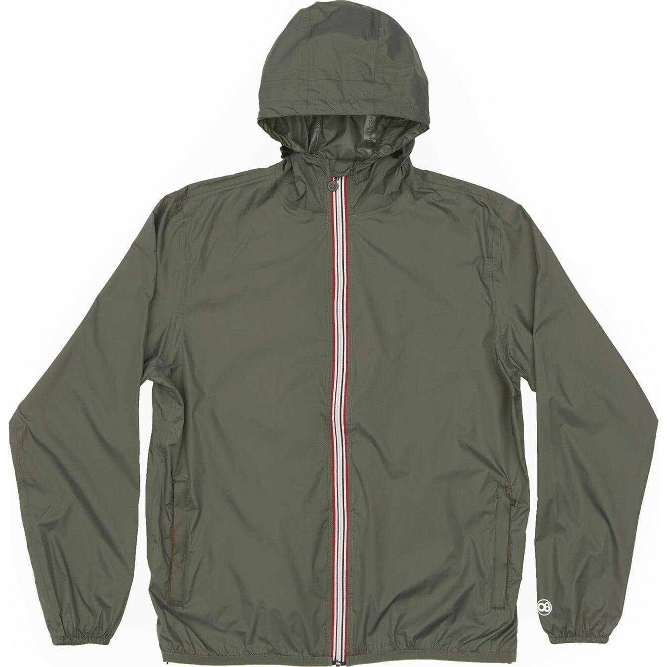 Torba Full Zip Packable Rain Jacket and windbreaker