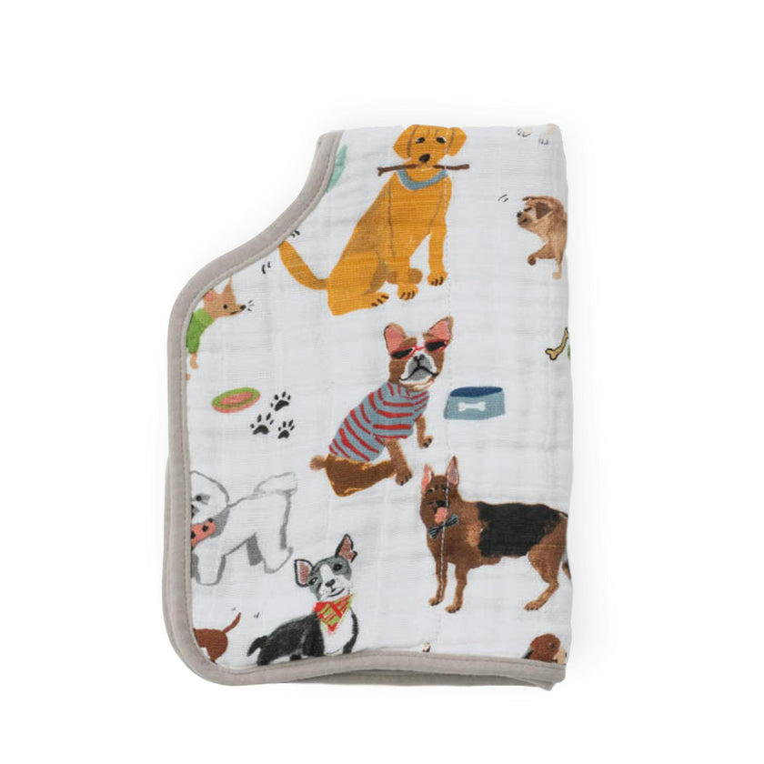 Cotton Muslin Burp Cloth - Woof