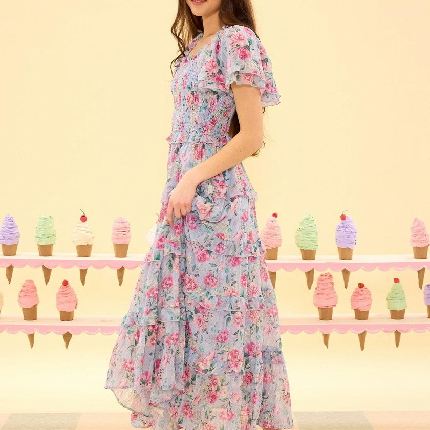 Winnie Dress in Peony Blossoms