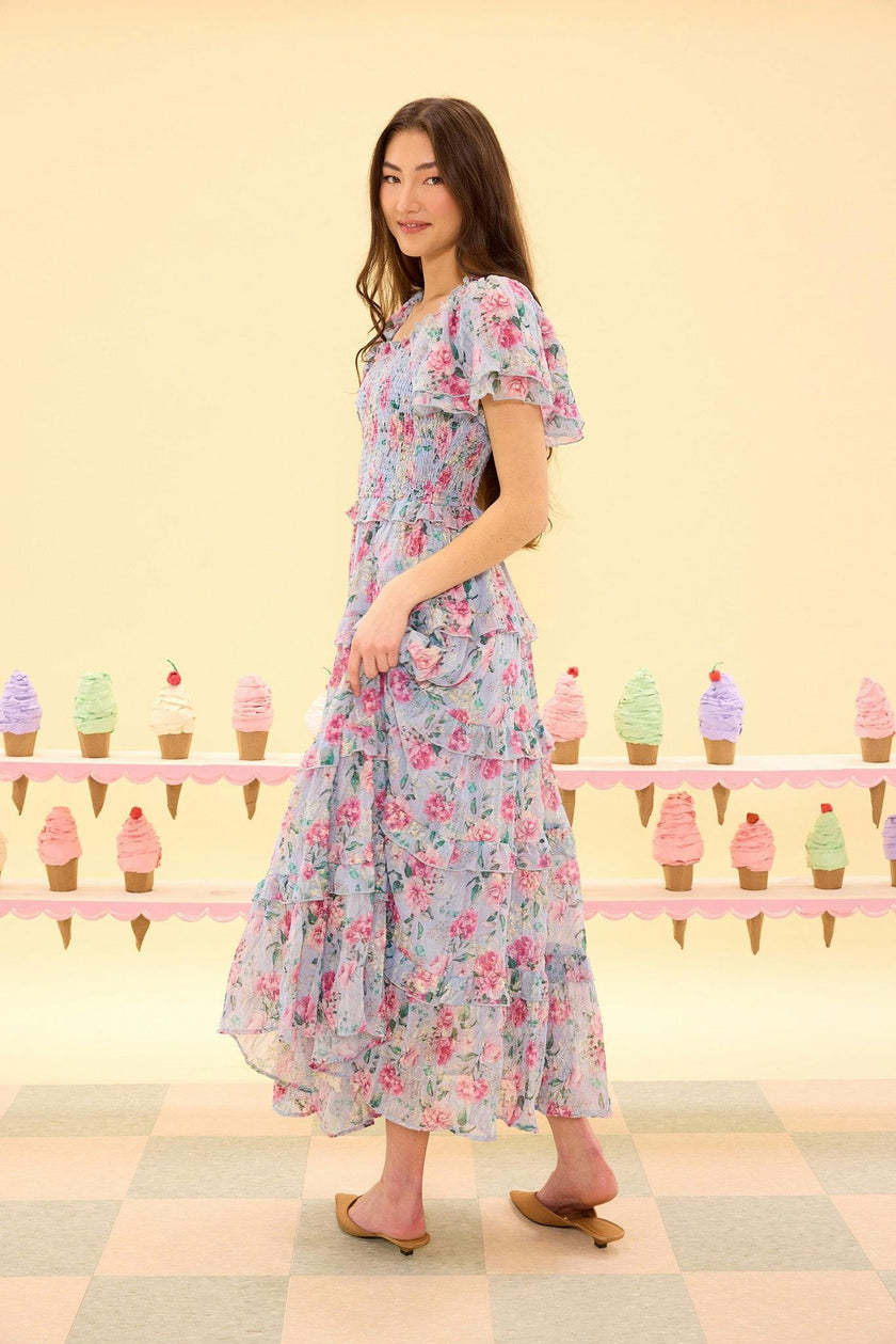 Winnie Dress in Peony Blossoms