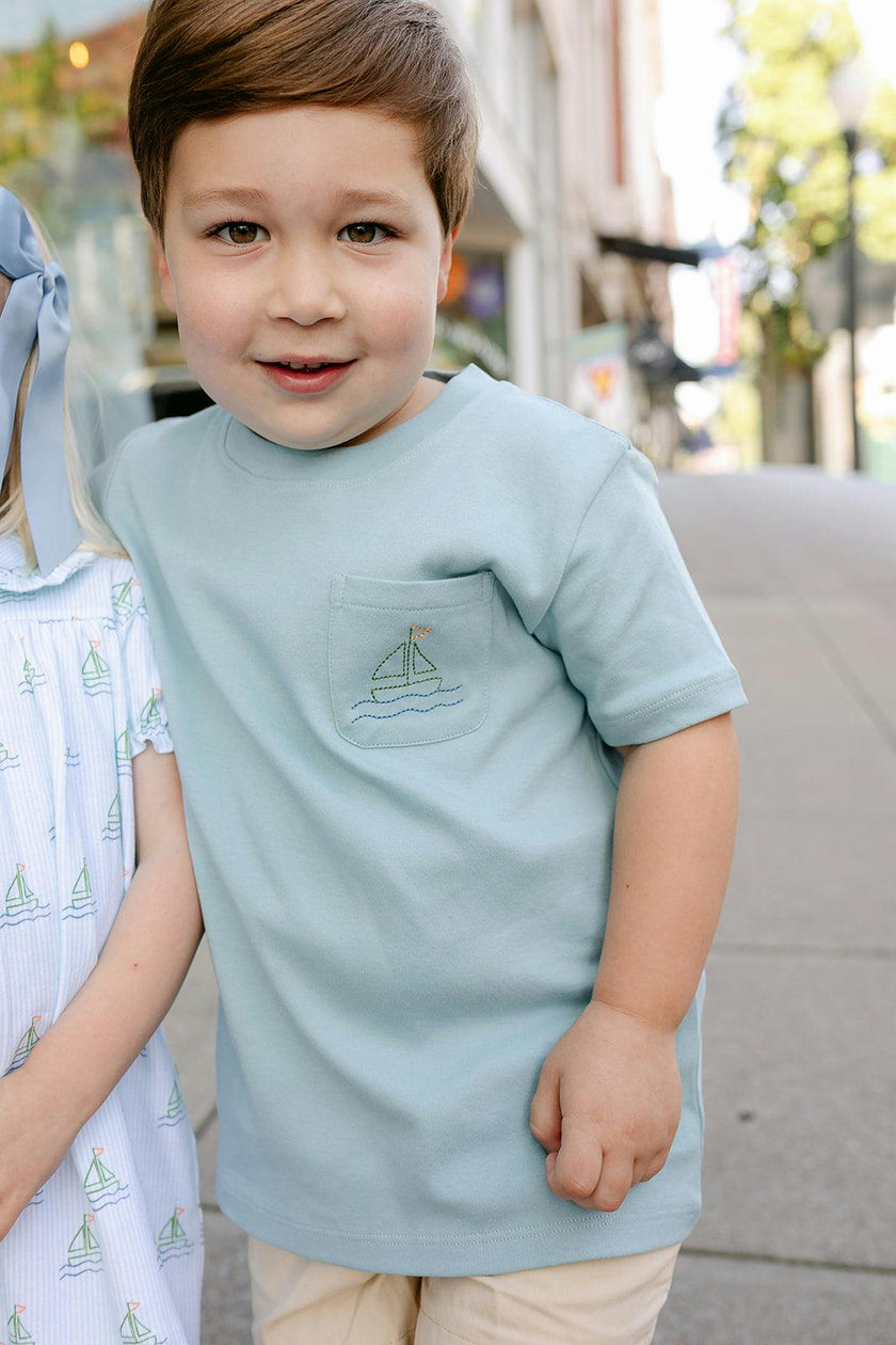 Jackson Pocket Tee - Sailboat