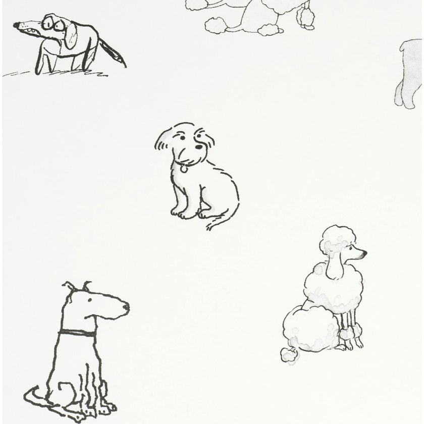 Good Dogs Everywhere Woven Wallpaper