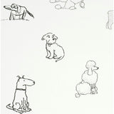 Good Dogs Everywhere Woven Wallpaper