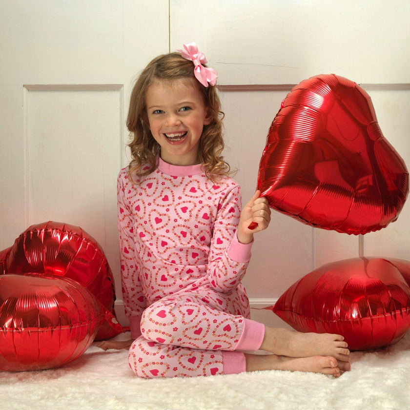 Floral Heart Pajamas