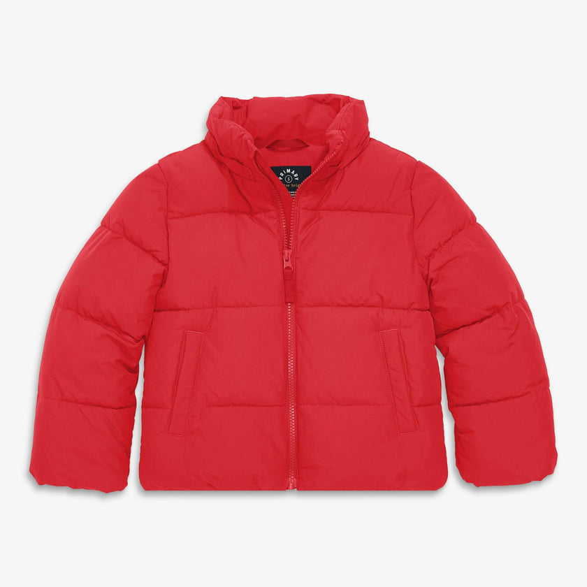 Kids fleece-lined puffer jacket
