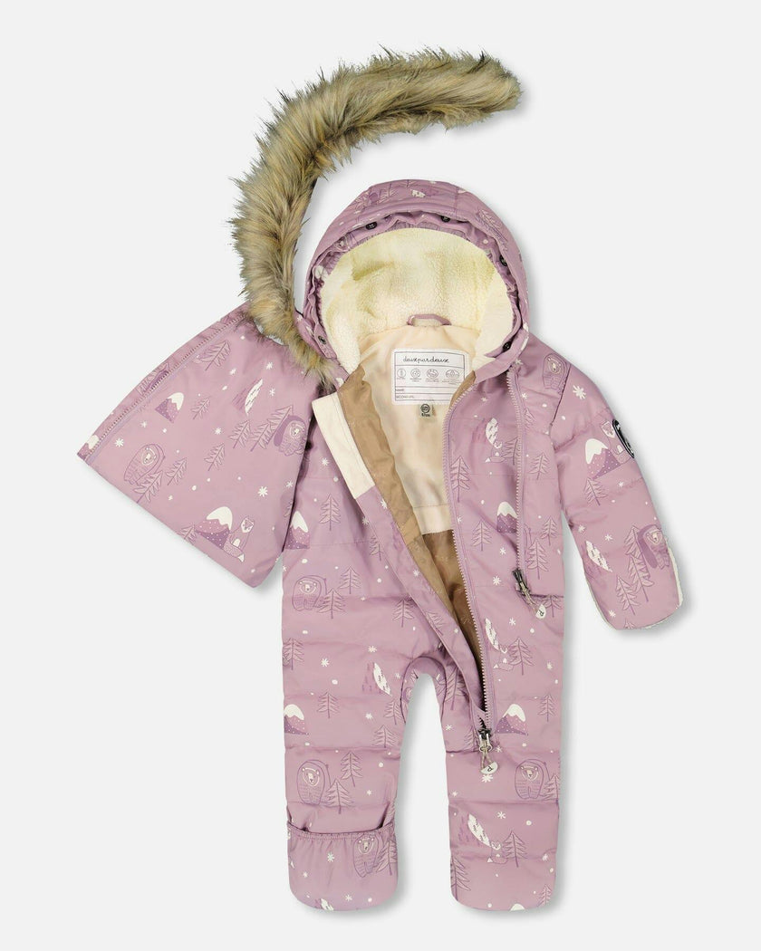 One-Piece Baby Snug Snowsuit Designed for Car Seat