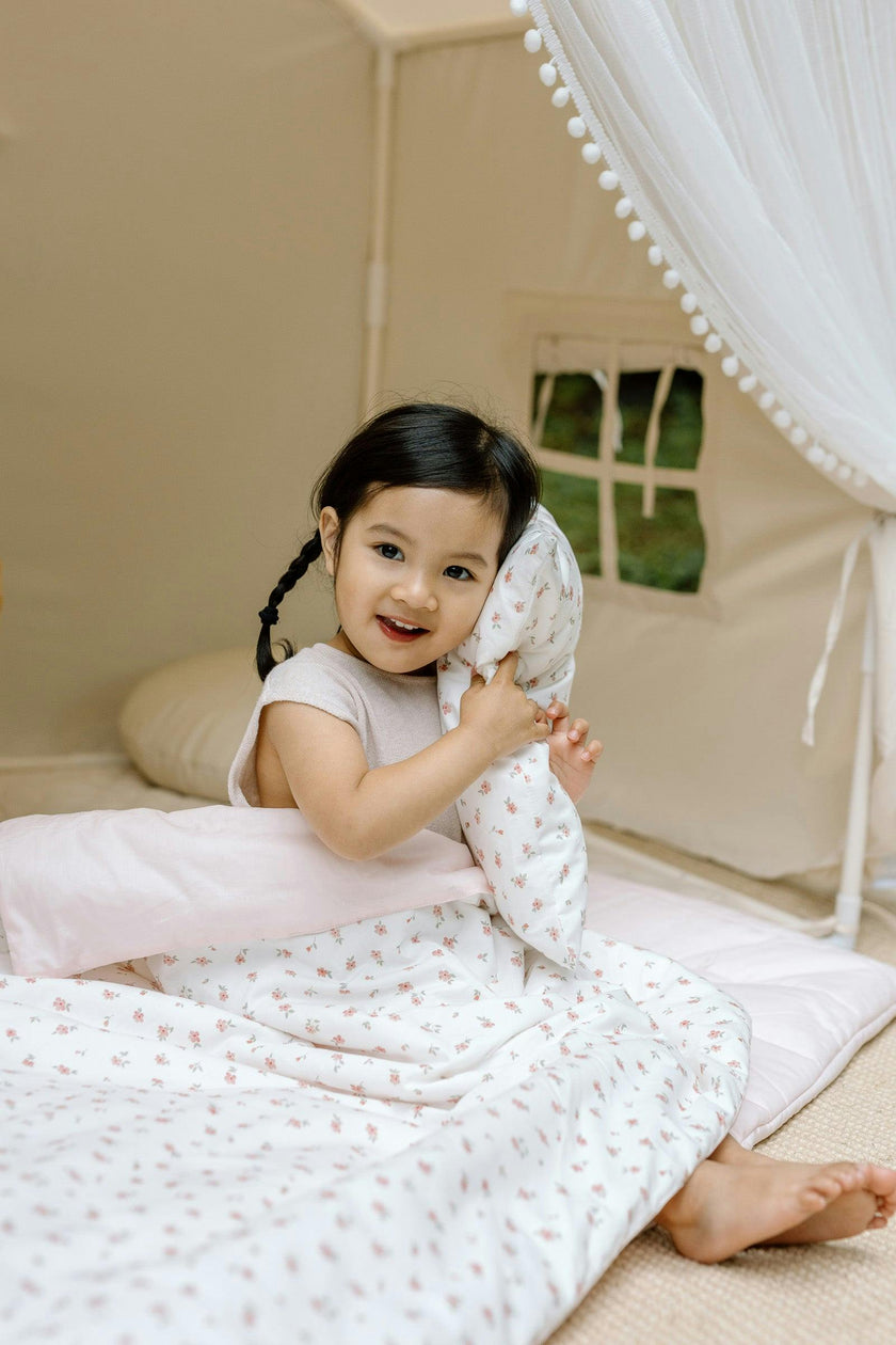 Organic Portable Bedding Set- Petal