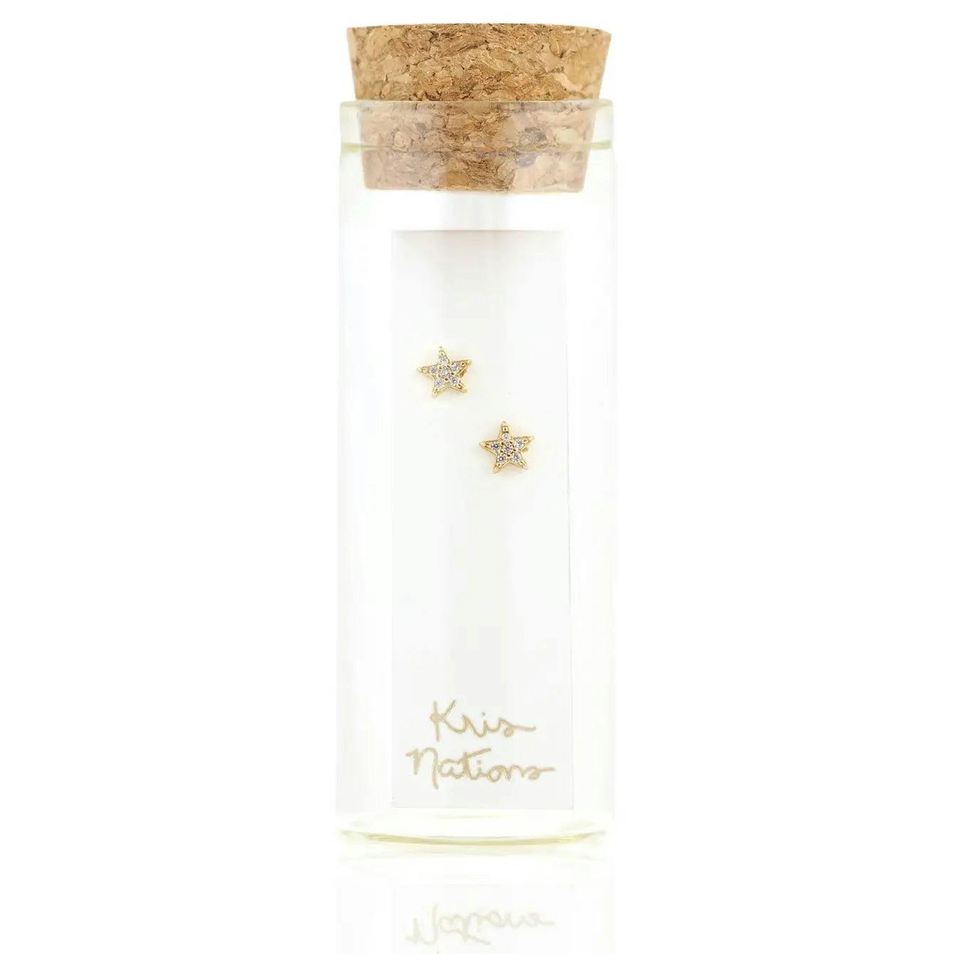Star Crystal Stud Earrings
