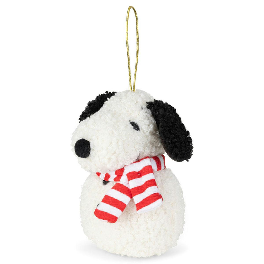 Plush PEANUTS SNOOPY ECO Tiny Teddy Cream Snowman 4"