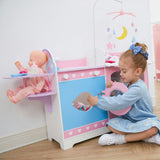 Olivia's Little World Wooden Baby Doll 6-in-1 Changing Station