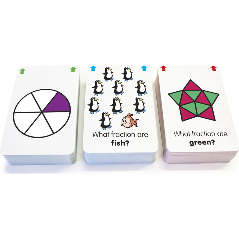 Fraction Flashcards for Ages 6-9+