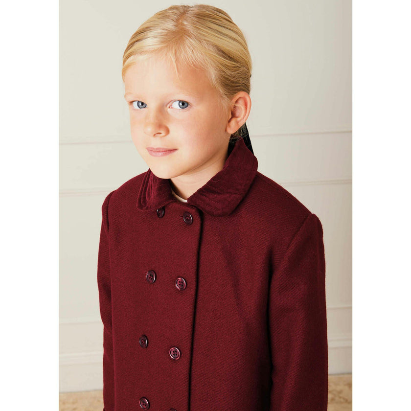 Traditional Double Breasted Coat in Brown (12mths-10yrs)