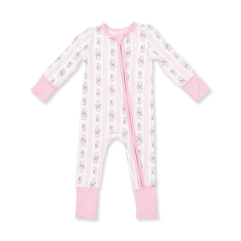 Bella Rose Stripe - Convertible Romper