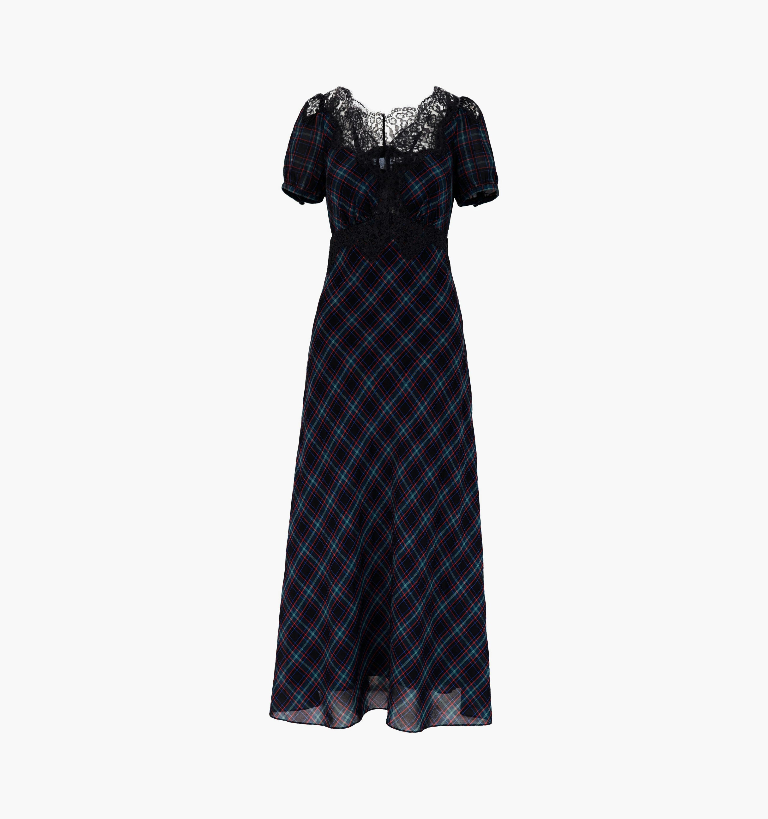 The Oakley Dress - Jewel Tartan