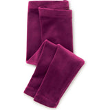 Velour Comfortable Fit Stretch Leggings, Red