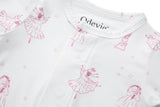 Bamboo Footie Pajama Sleepsuit - Princesse Rose
