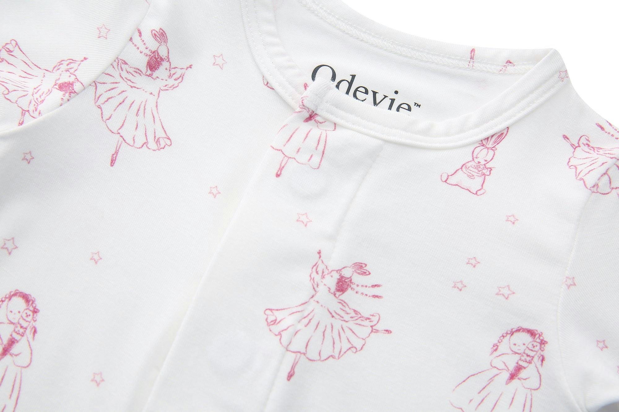 Bamboo Footie Pajama Sleepsuit - Princesse Rose