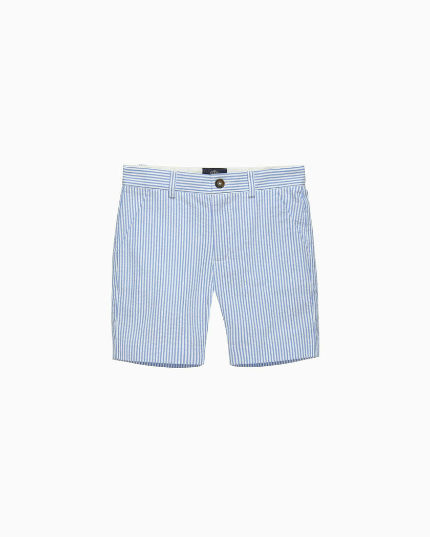 Theo Tailored Shorts in Blue Stripe